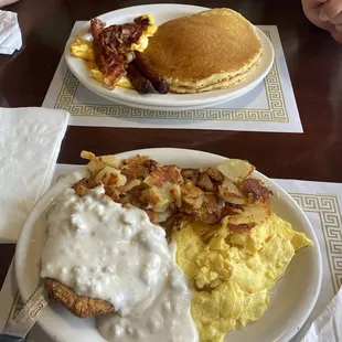 Country fried steak. And 2x2x2x2