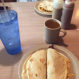 Bean &amp; Cheese Taco. Bacon, Egg &amp; Cheese Taco