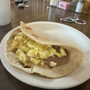 Bean &amp; Egg Taco