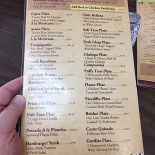House menu