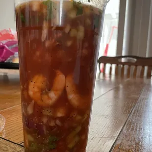 Huuuuuuge shrimp cocktail