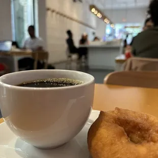 Coffee and donut