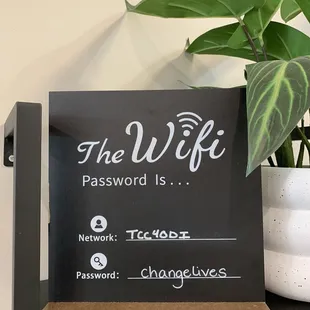 Wifi information.