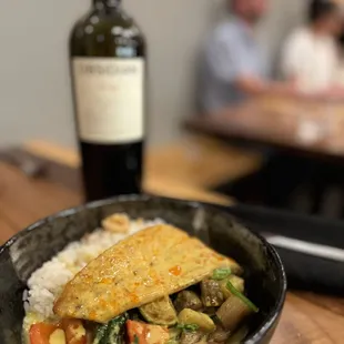 Day Boat Catch - Olena Curry, Tatsoi, Garllic Confit