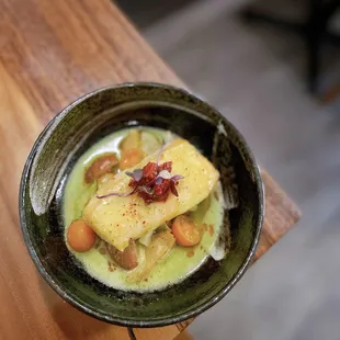 Fresh Day Boat Catch, basil corn beurre monte, tomato *today was Opa