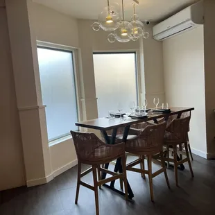 For the group high chairs table