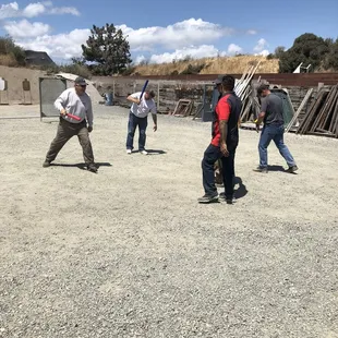Hand to hand on the range