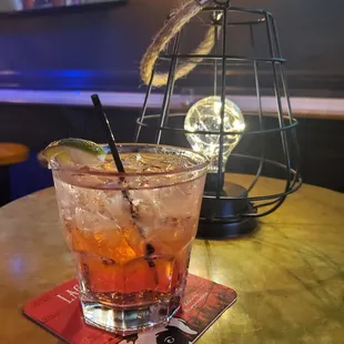 Vodke soda, splash of cran