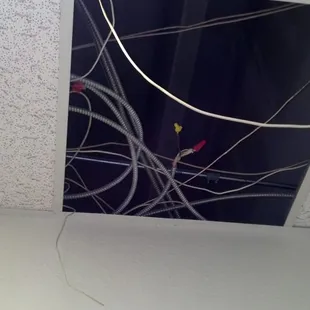 Don't let your ceiling look like this! Call 3 Alarm Electric before a fire breaks out!