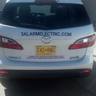 the back of a vehicle