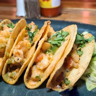 New menu item. Tacos Governador Hard shell tacos filled with sautéed shrimp with a spicy chipotle crema. $14 Jan 2023