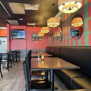 Inside seating area