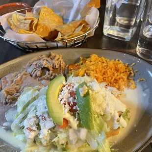 Shrimp Chimichanga Plate