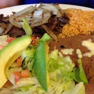 Tacos de Carne Asada Plate
