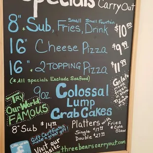 Daily Specials