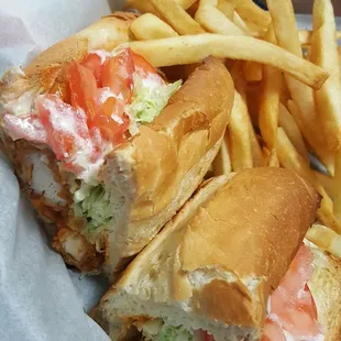 Buffalo Tender Sub - Provolone cheese, Mild tenders, Lettuce, Tomato, and Ranch dressing