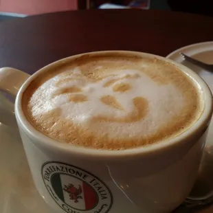 Cappuccino with a fantastic smile!
