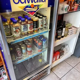 the inside of the fridge