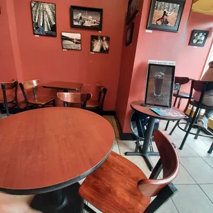 a table and chairs