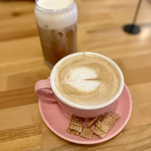 Cinnamon Toast Crunch latte, &amp; Cold Brew with Vanilla Cold Foam