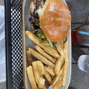 BBQ chicken sammie, but they left off 3 of the 5 listed ingredients and I did not special order it.