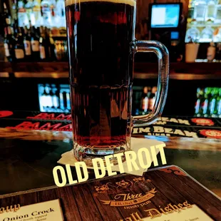 a glass of beer