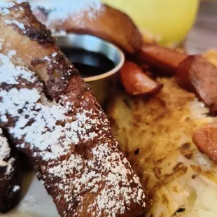 The French toast...solid.