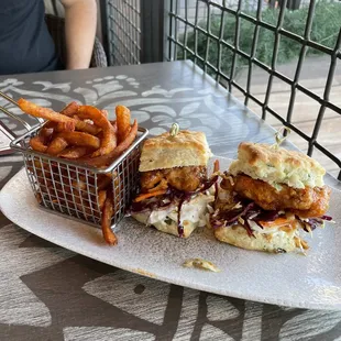 Crispy Chicken Biscuit Sliders