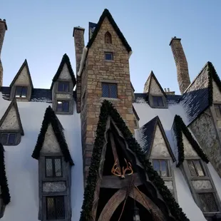 Roof line of the Three Broomsticks is *so* HP!