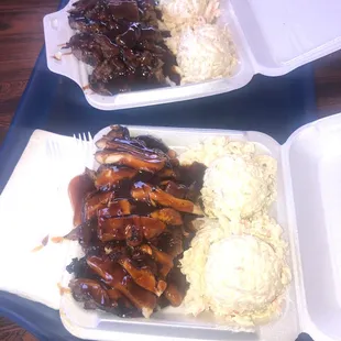 Regular chicken &amp; beef plate