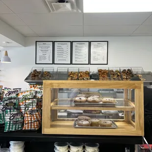 a display of pastries