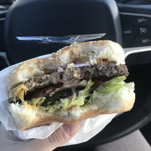 Single Cheeseburger (the way it comes) you could see better once I bit in... lol