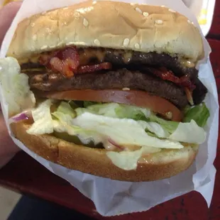 Double bacon cheese burger! So good!