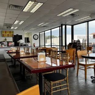 View of the dining area.