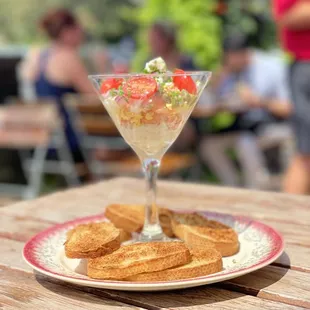 Trifle of salmon tartar