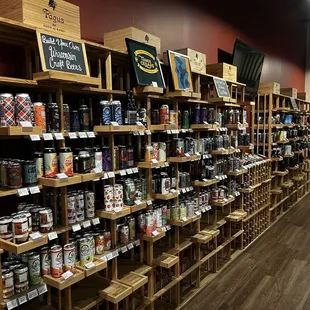 Craft beer selection