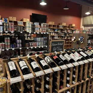 Wine cellar, beer selection