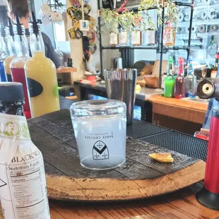 Smoked old fashion prep