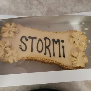 This is the 3rd year that they have made our sweet Stormi's birthday cake! They have some of the best treats for your pups.