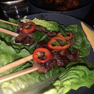 Prime Skirt Steak Skewers