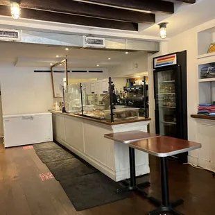 the counter area
