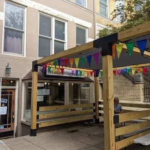 Outside seating