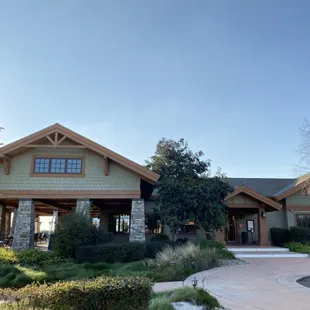 the front of the house