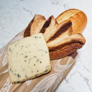 Earl gray shortbread, cinnamon palmier, French bread. IG: @take.a.bite.with.me