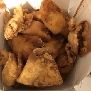 a box of fried food