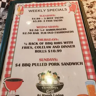 Weekly specials - May 2022