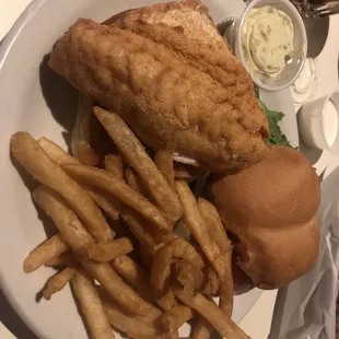 Walleye sandwich