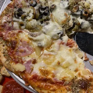 Half Hawaiian half Yummy Muffaletta