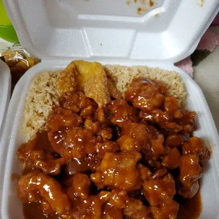 Peanut butter chicken