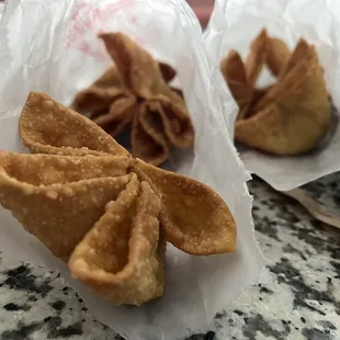 Crab Rangoon! Some of the best I've had.